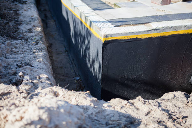 Residential Exterior Waterproofing installation at a Saint Elmo, AL home by SJ Waterproofing Pros